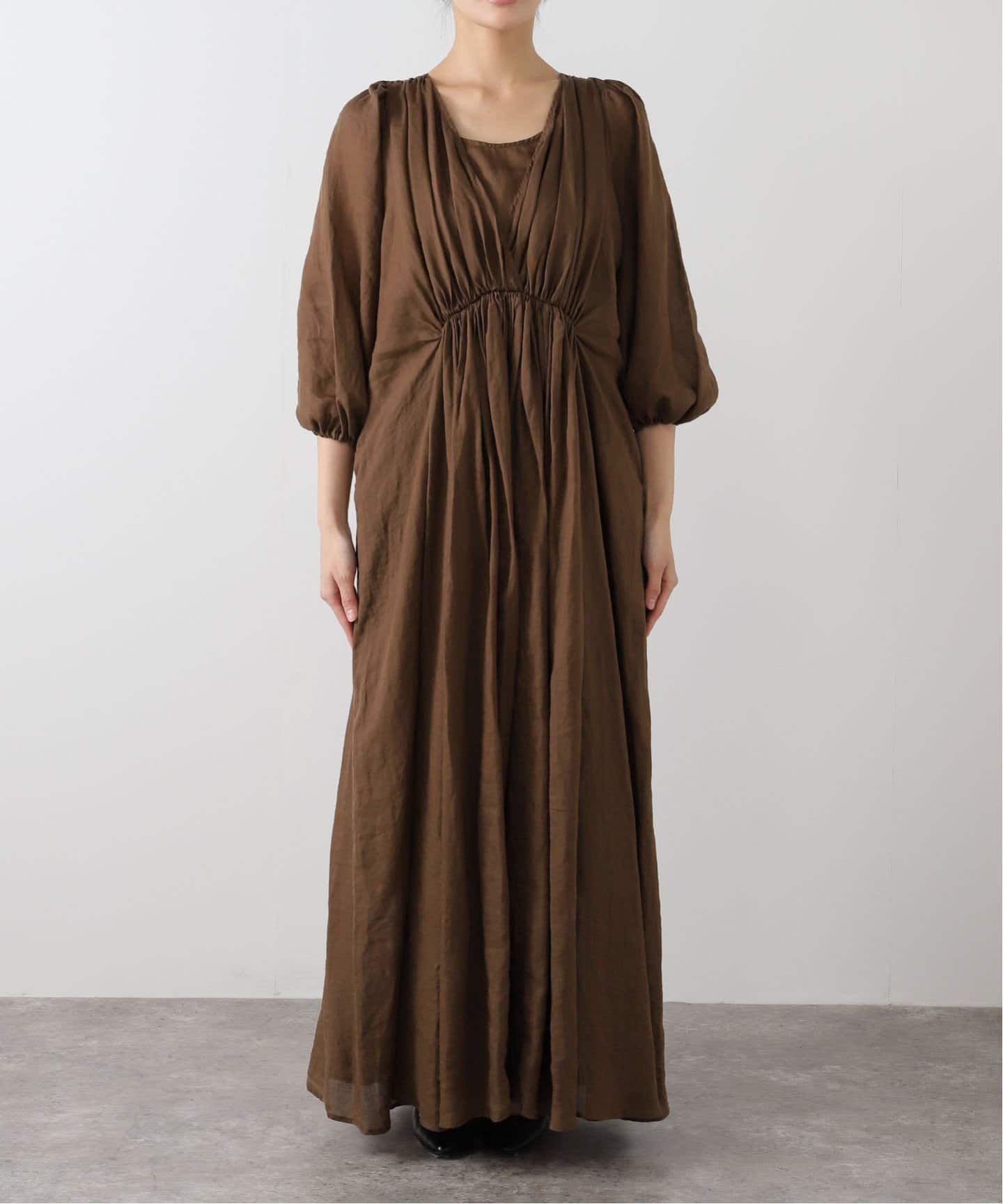 【完売】COL PIERROTコル ピエロ　RAMIE MAXI DRESS COL PIERROT/コル ピエロ】 RAMIE MAXI DRESS（ワンピース）｜L