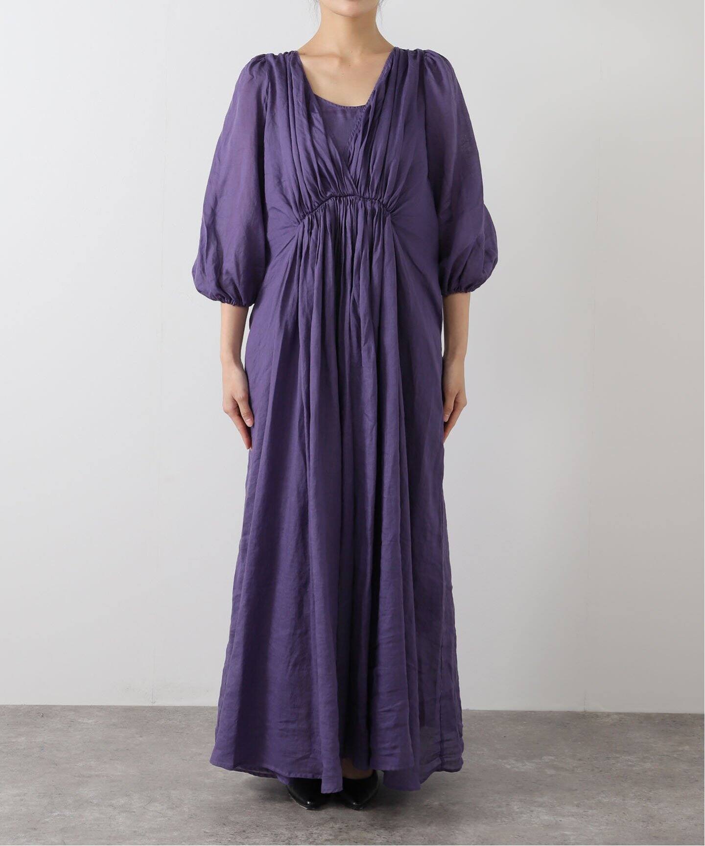 【日本限定モデル】 PIERROT/コル COL ピエロ】 DRESS（ワンピース）｜L MAXI RAMIE ワンピース