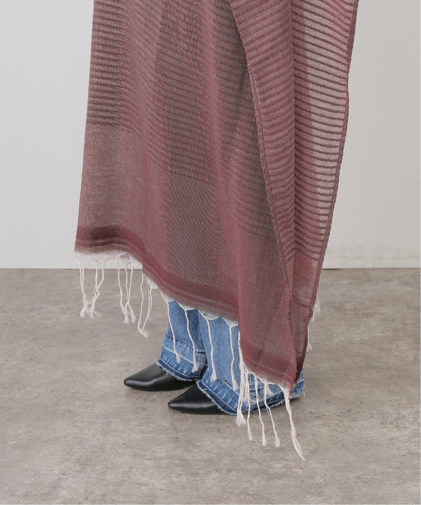 SU PARIS/ス パリス】 JIMBA FRINGE LONG DRESS（ワンピース）｜L