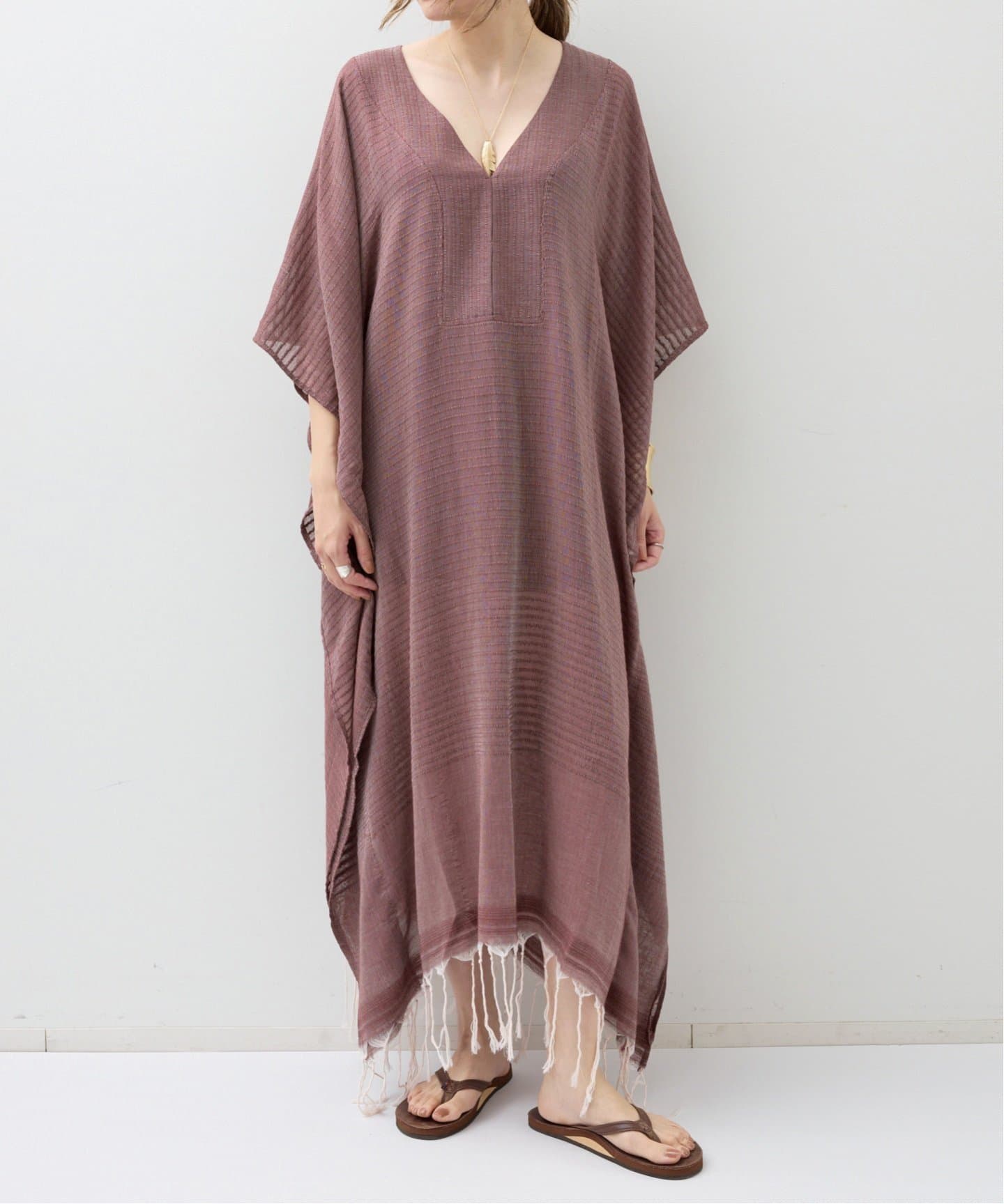 SU PARIS/ス パリス】 JIMBA FRINGE LONG DRESS(ワンピース SU PARIS/ス パリス】 JIMBA FRINGE LONG DRESS(ワンピース
