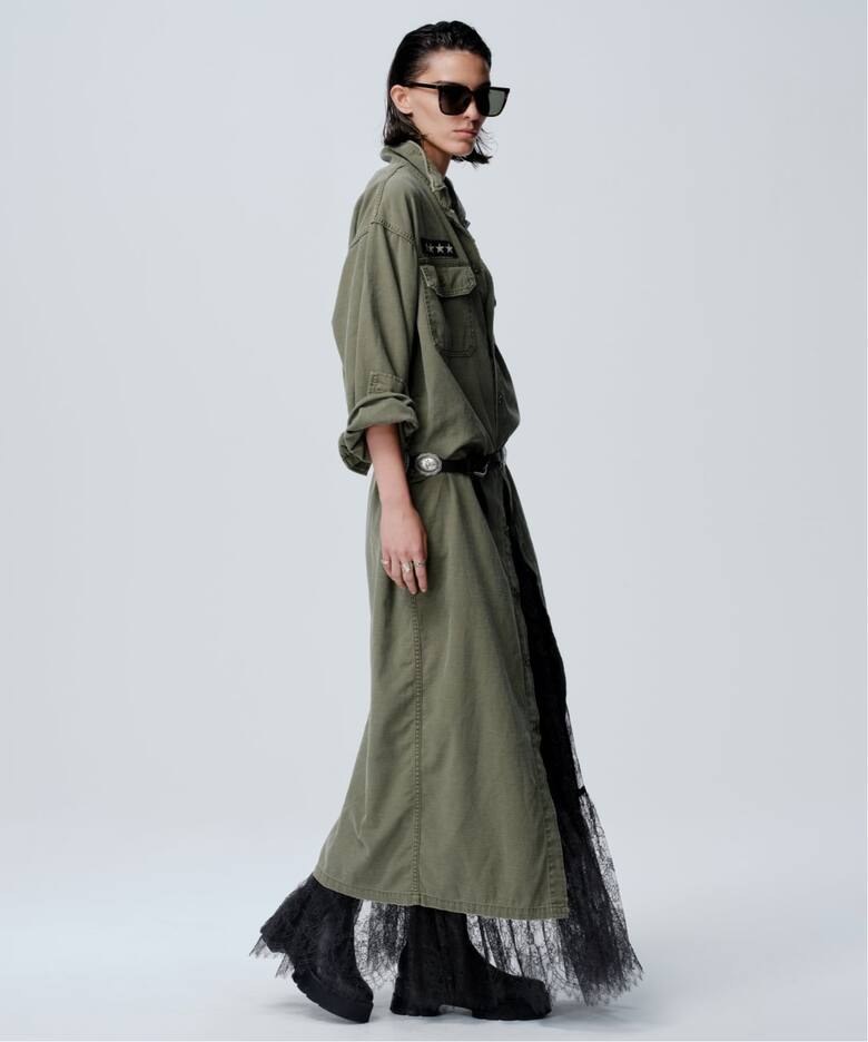 REMI RELIEF/レミ レリーフ】 MILITARY SHIRTS DRESS（シャツ