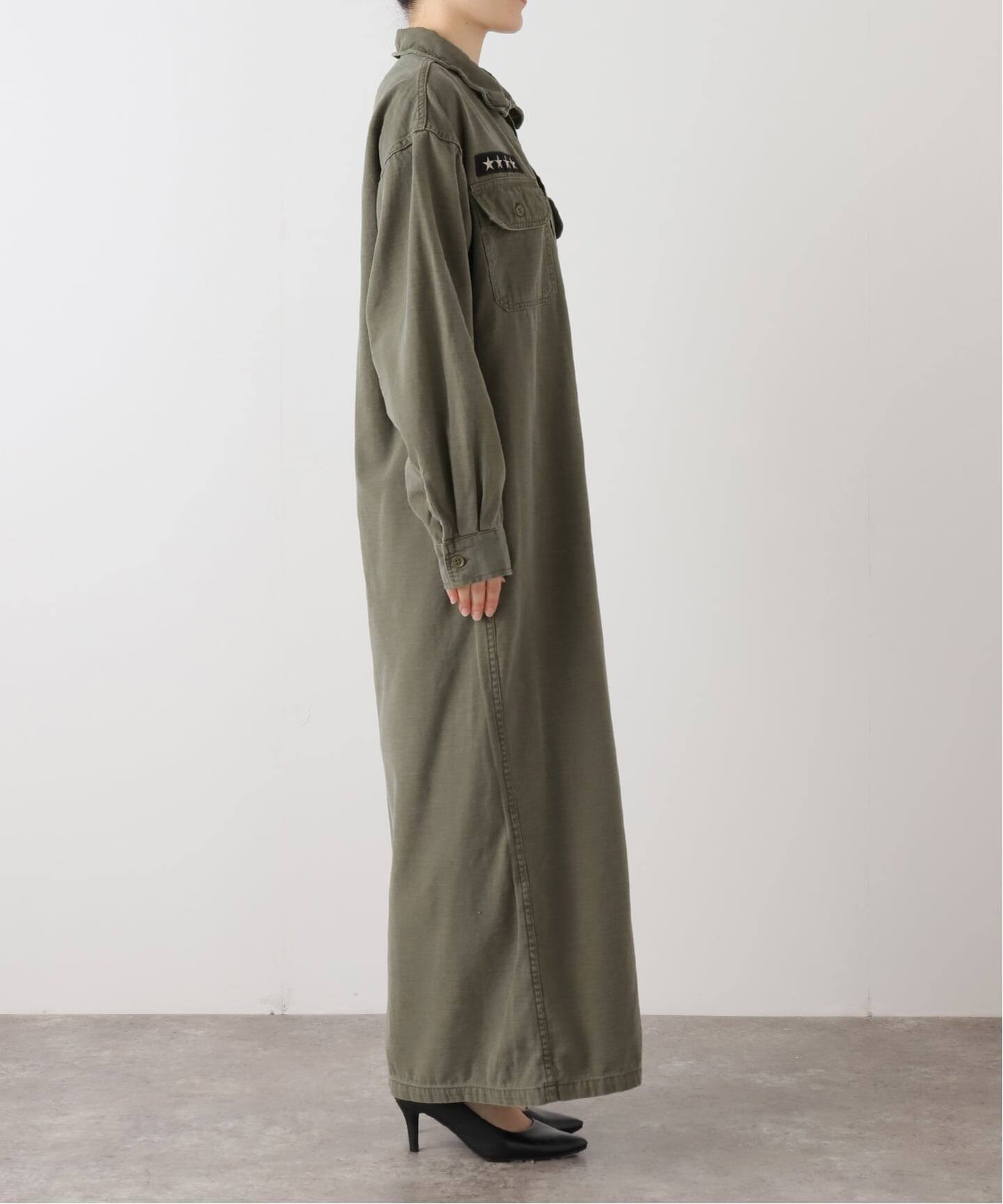 REMI RELIEF/レミ レリーフ】 MILITARY SHIRTS DRESS（シャツ 