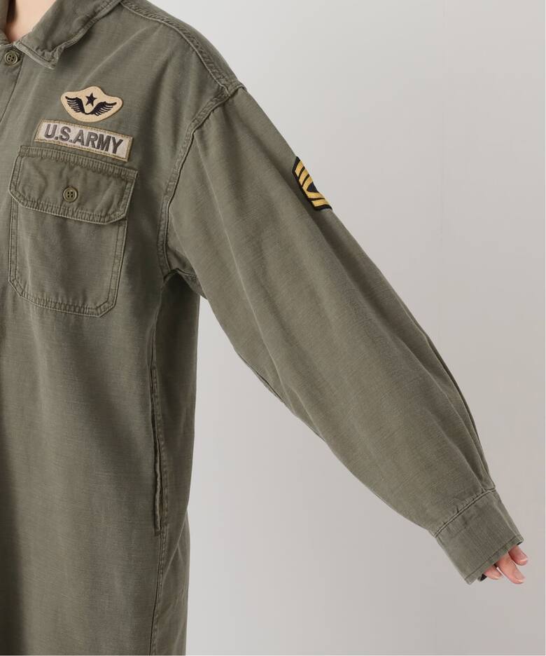 REMI RELIEF/レミ レリーフ】 MILITARY SHIRTS DRESS（シャツ  