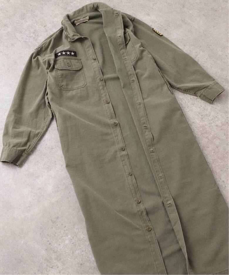 REMI RELIEF/レミ レリーフ】 MILITARY SHIRTS DRESS（シャツ  
