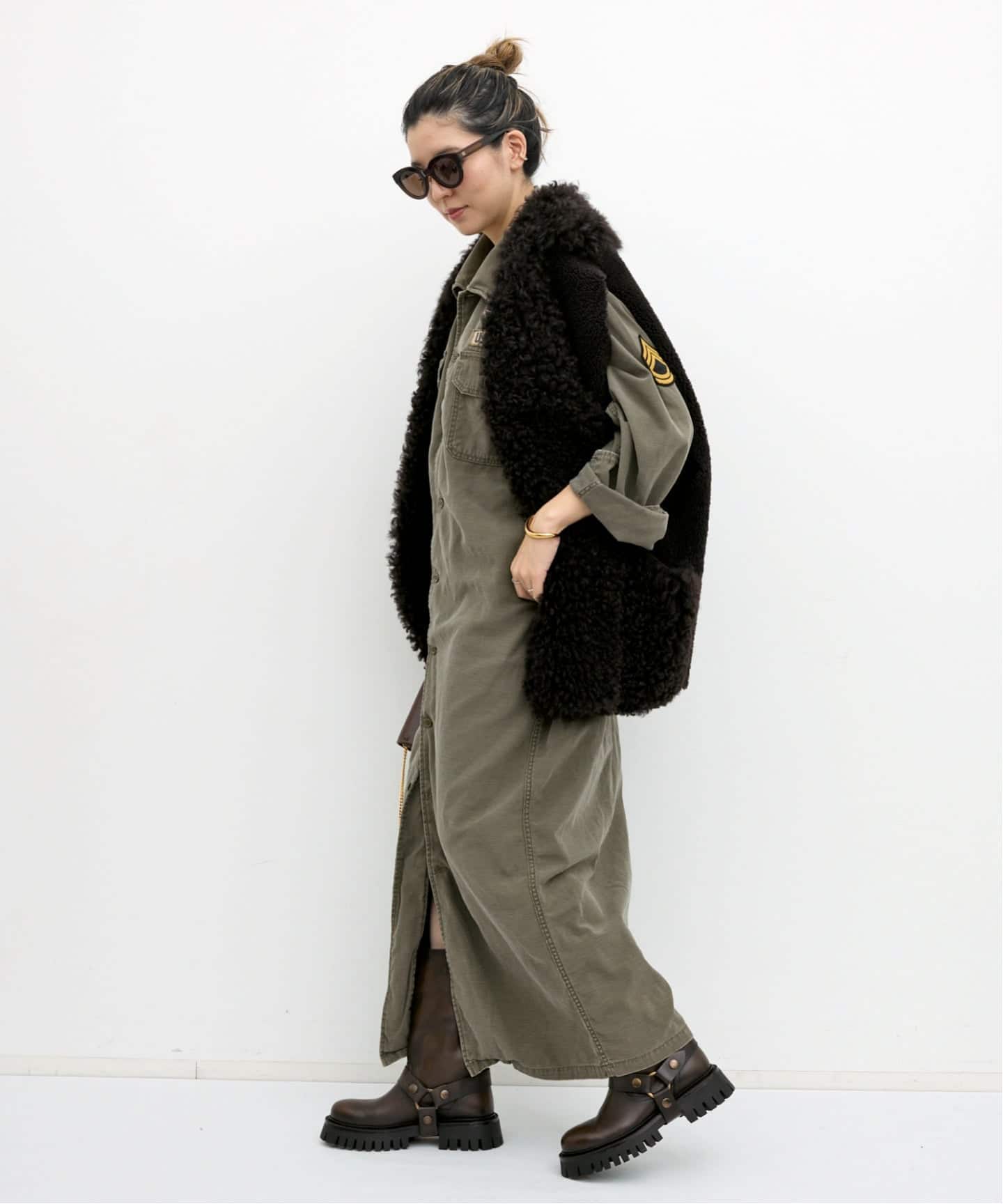 アパルトモンREMI RELIEF MILITARY SHIRTS DRESS REMI RELIEF/レミ レリーフ】 MILITARY SHIRTS DRESS（シャツ