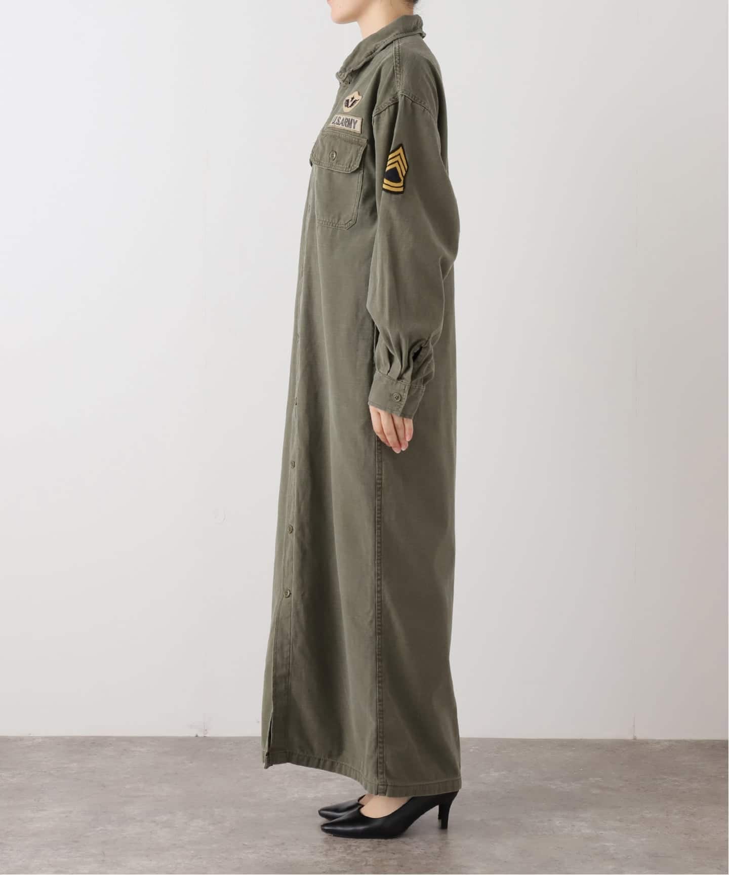 【期間限定】REMI RELIEF MILITARY SHIRTS DRESS REMI RELIEF/レミ レリーフ】 MILITARY SHIRTS DRESS（シャツ