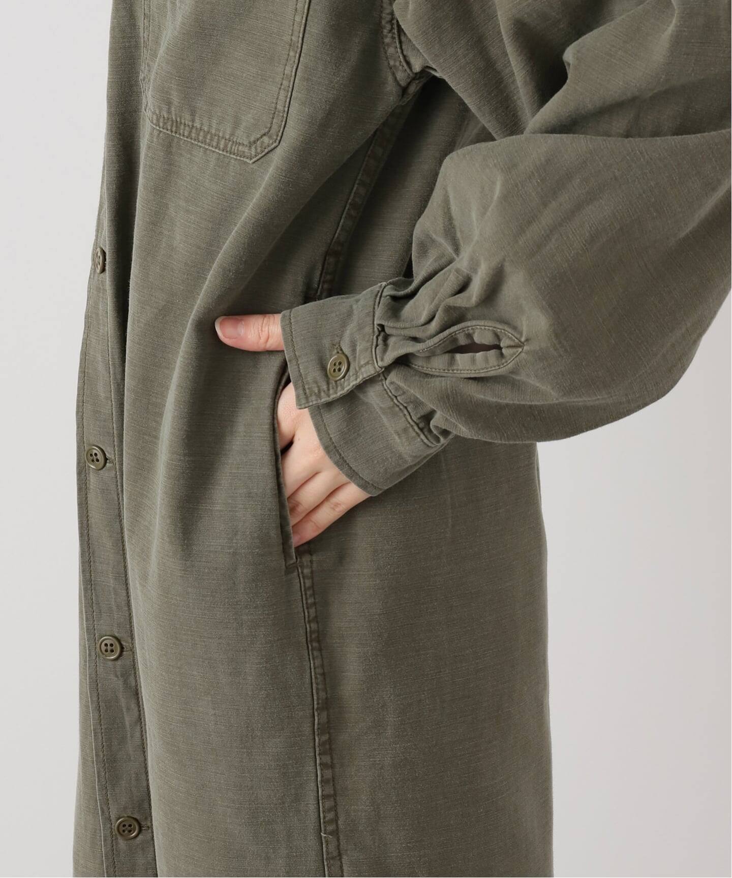 REMI RELIEF/レミ レリーフ】 MILITARY SHIRTS DRESS（シャツ