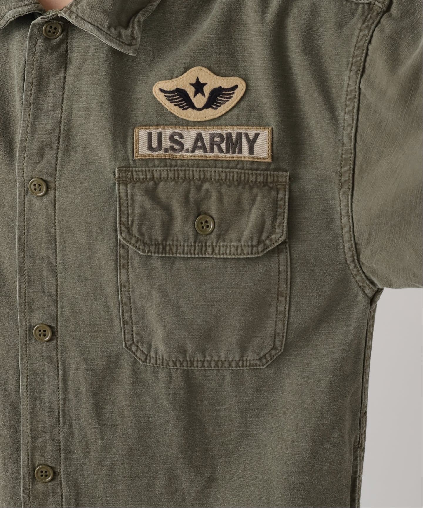 REMI RELIEF/レミ レリーフ】 MILITARY SHIRTS DRESS（シャツ