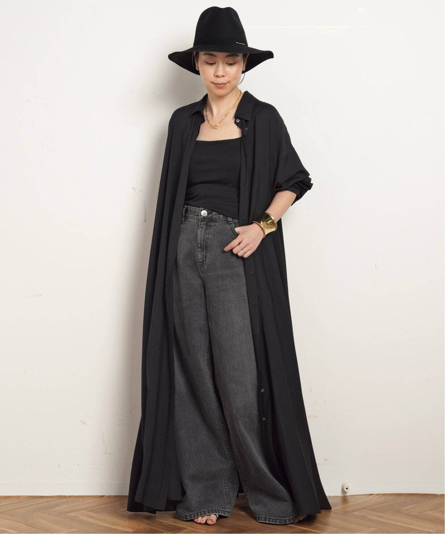 予約》マキシシャツワンピース（ワンピース）｜AP STUDIO（エーピー  