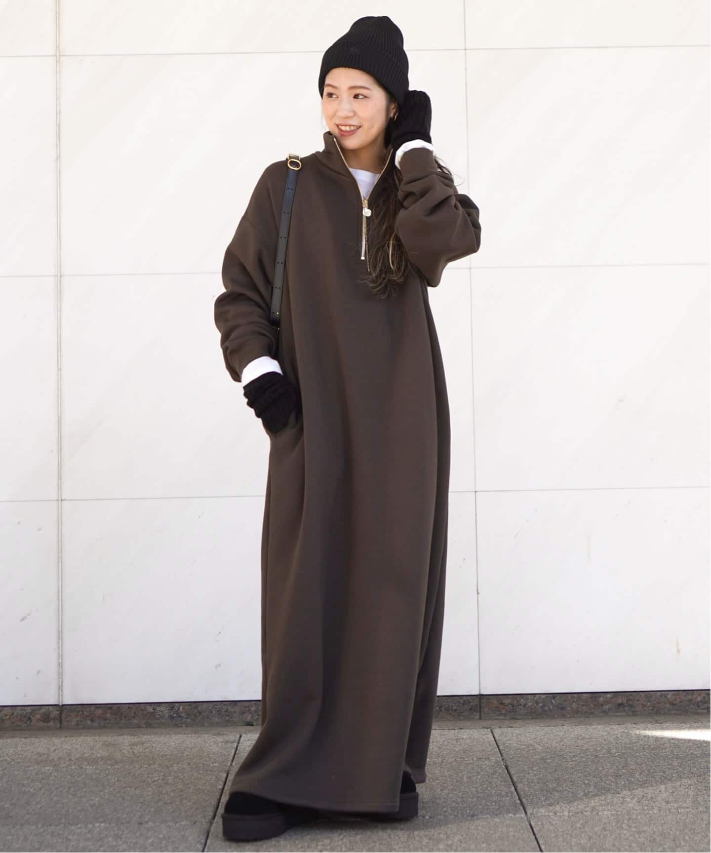 ウォームジップドレス（ワンピース）｜AP STUDIO（エーピー