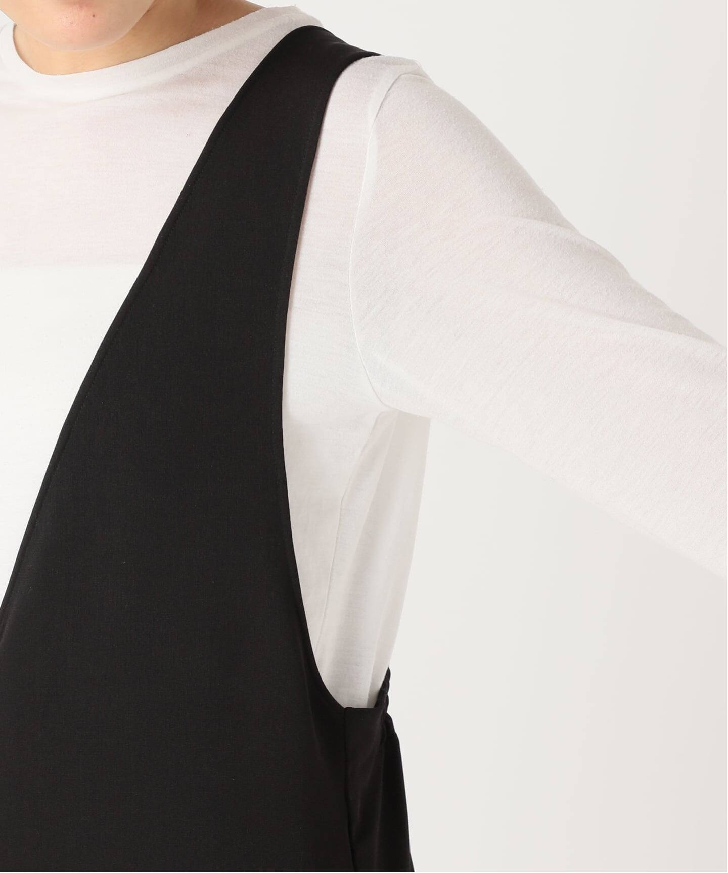 追加》ウォッシャブル / ディープVリーンサロペット（サロペット