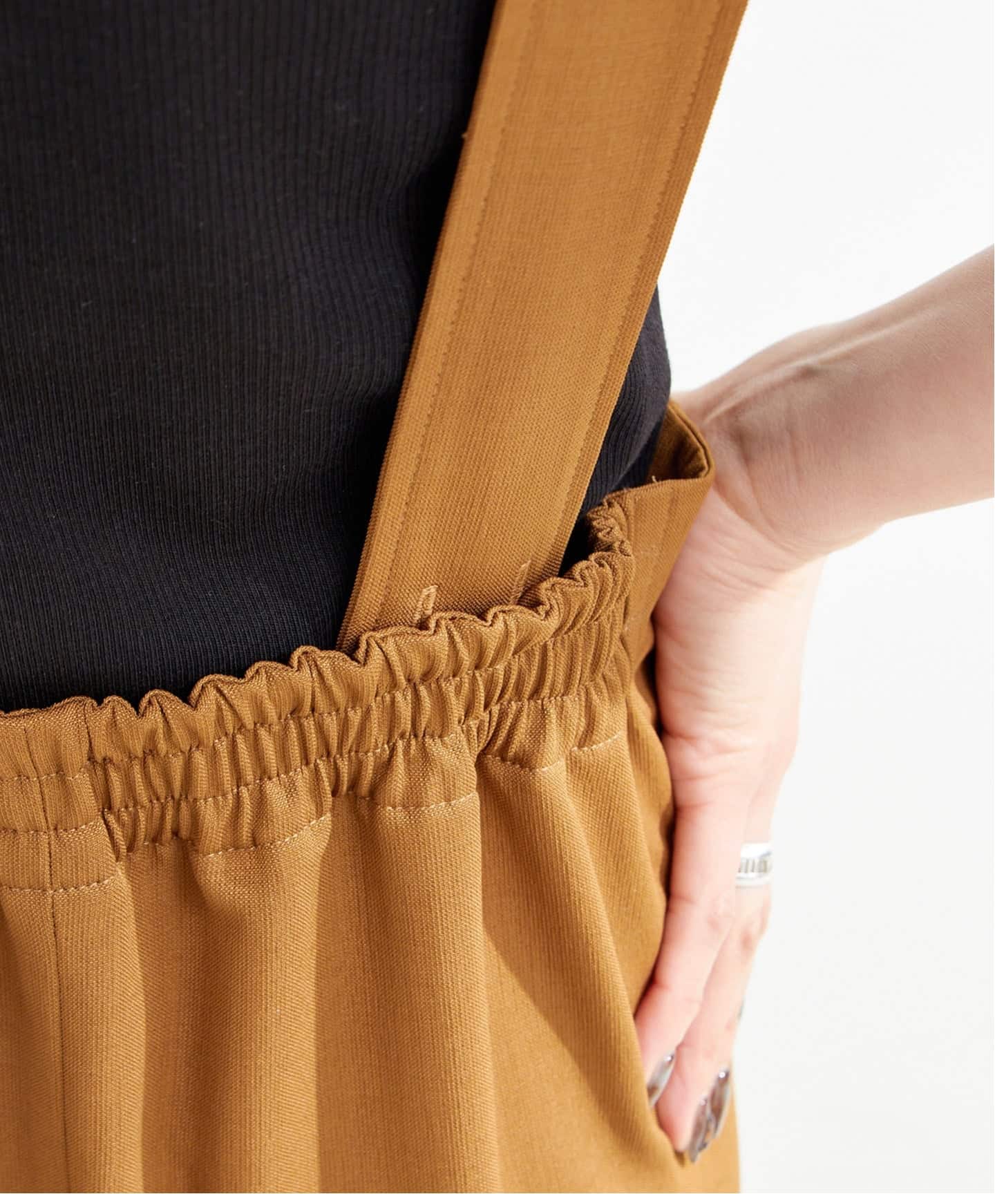 追加3》【WEB限定】ウォッシャブル / ディープVリーンサロペット