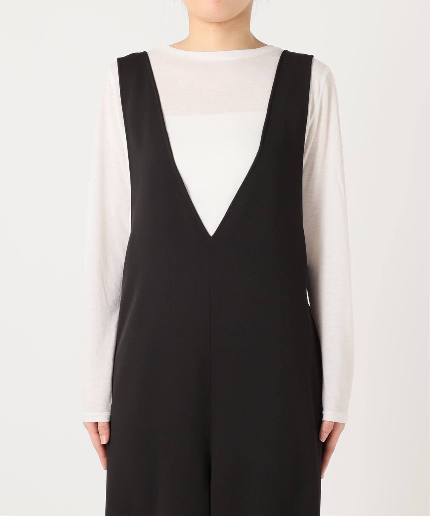 追加3》【WEB限定】ウォッシャブル / ディープVリーンサロペット