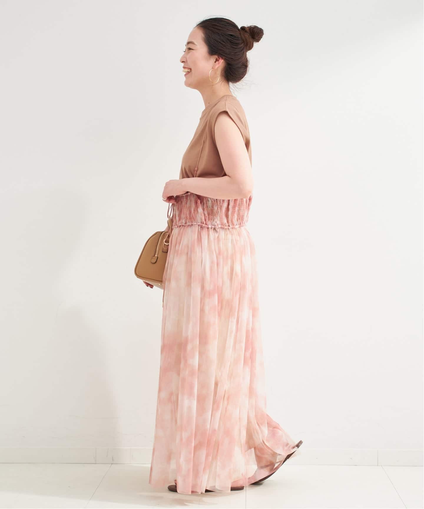 verybrain キャミワンピース ピンク 手洗い可 / フォギーチュールマルチWAYキャミワンピース（ワンピース