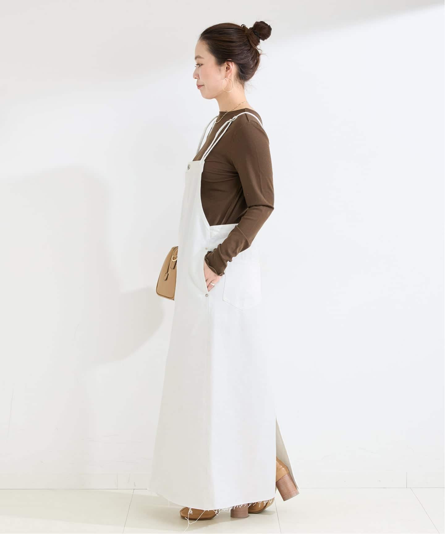 ウォッシャブル / DU JOUR / デュ ジュール SQUARE JEAN PINAFORE