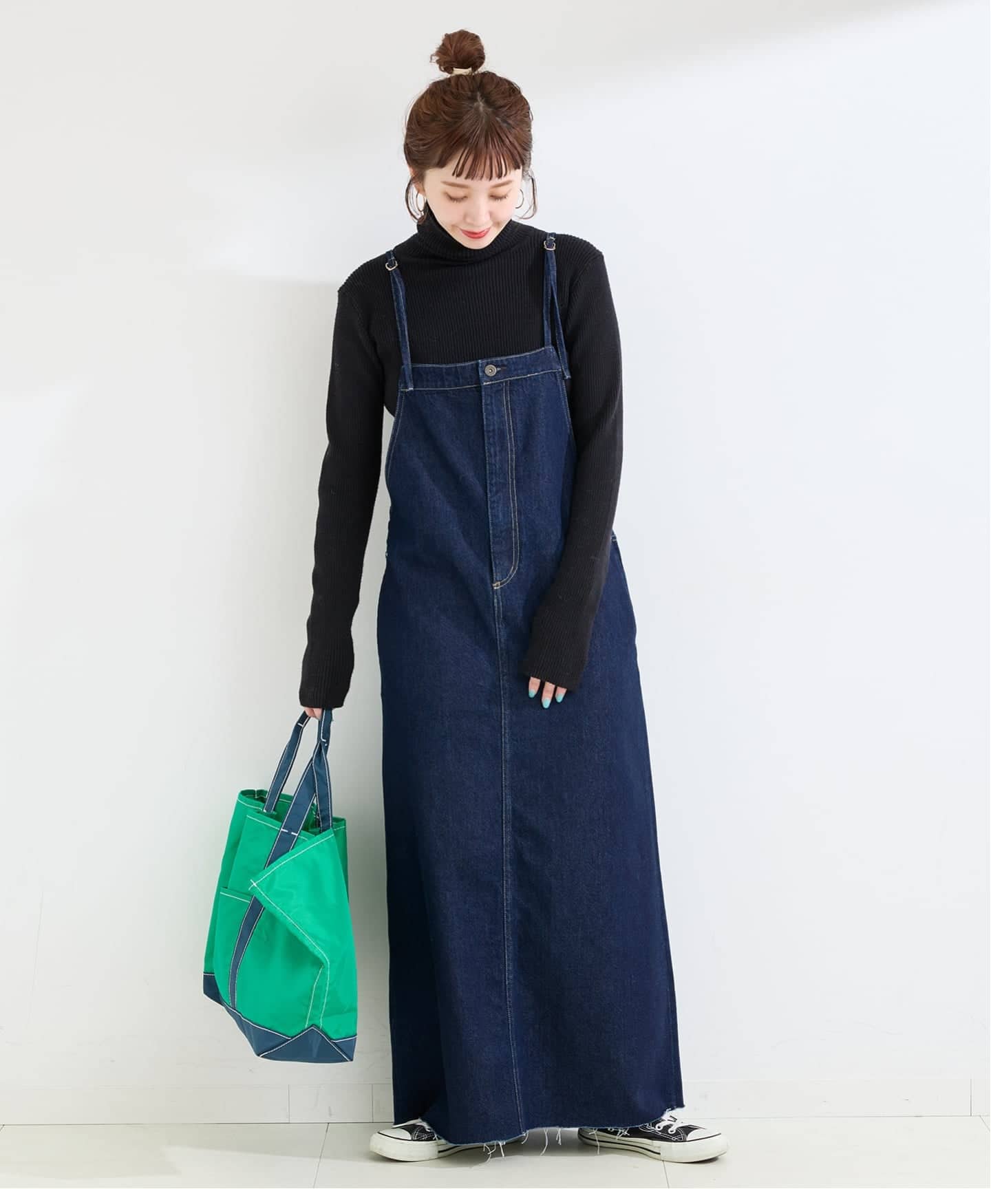 ウォッシャブル / DU JOUR / デュ ジュール SQUARE JEAN PINAFORE