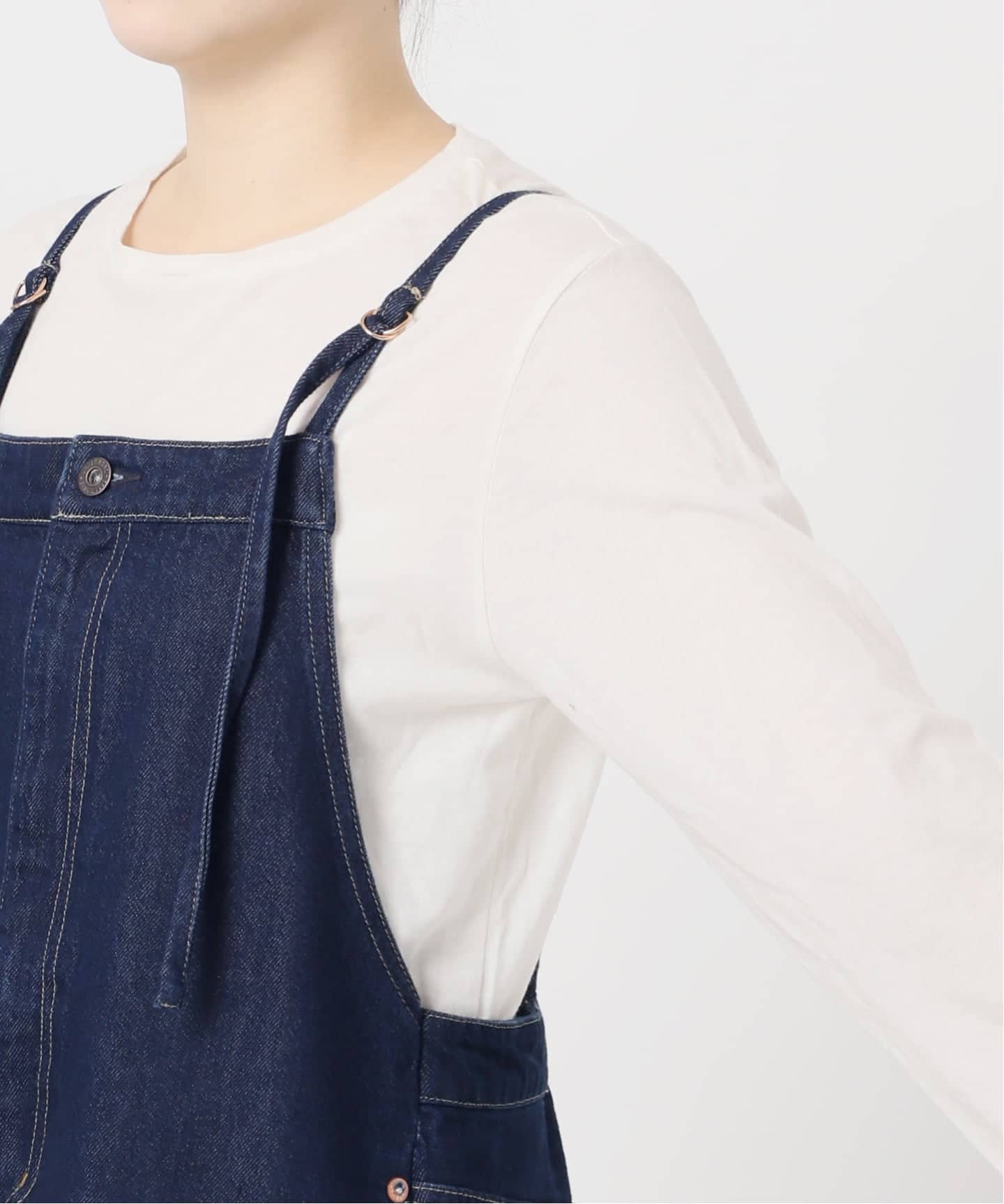 ウォッシャブル / DU JOUR / デュ ジュール SQUARE JEAN PINAFORE
