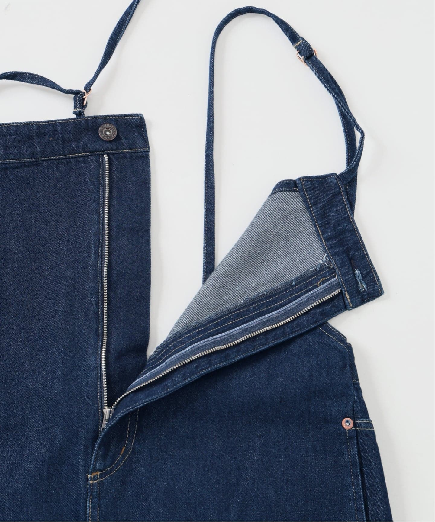 完売ウォッシャブル / デュ ジュール SQUARE JEAN PINAFORE ウォッシャブル / DU JOUR / デュ ジュール SQUARE JEAN PINAFORE