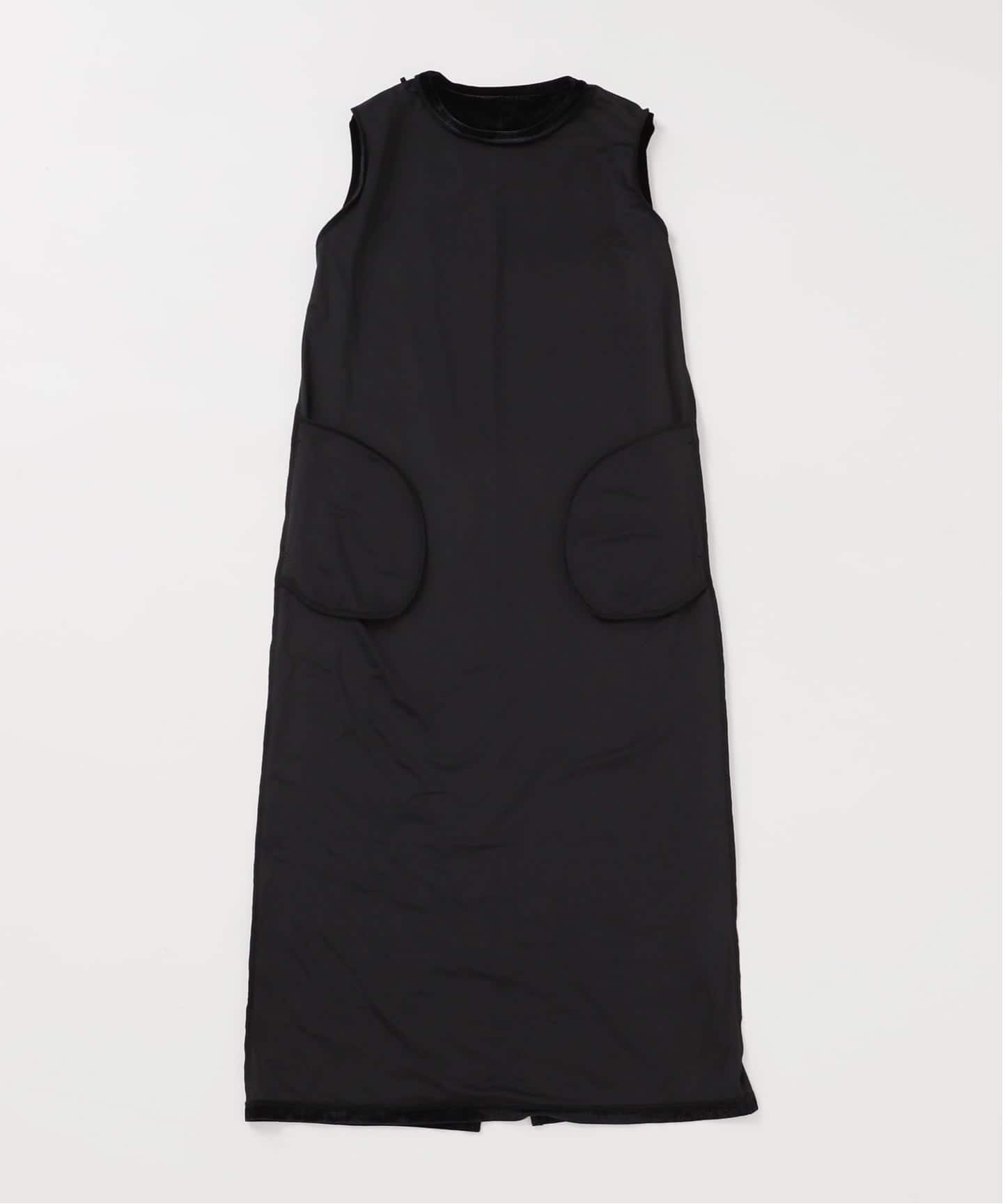 追加》【WEB限定】手洗い可 / クレープベロア Iラインワンピース