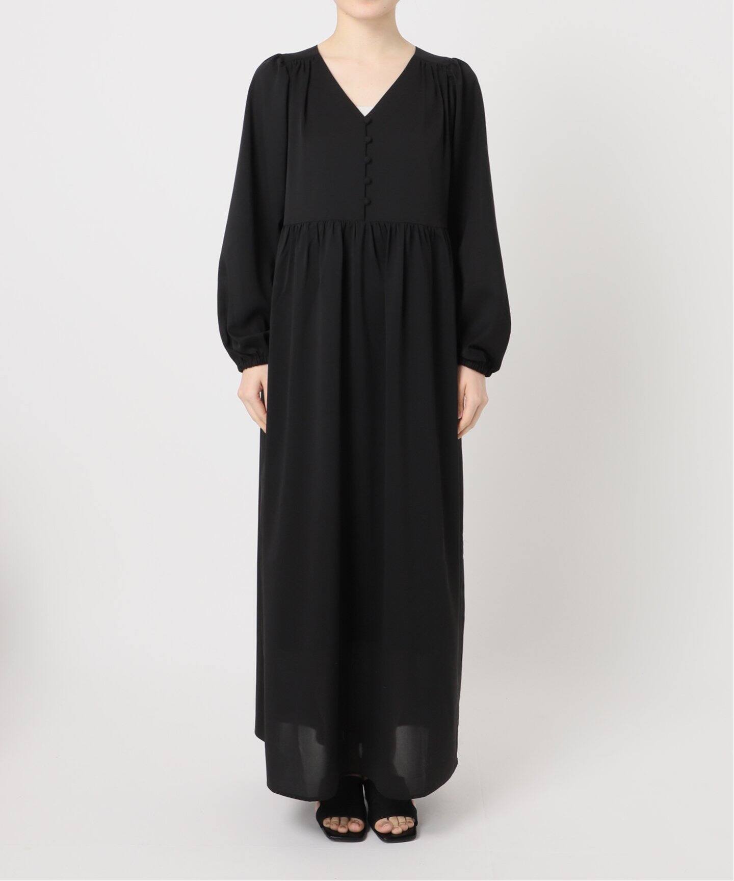★はなけいやん様★B.C STOCK ウォッシャブル ドットVネックワンピース ウォッシャブル / ドット無地Vネックワンピース（ワンピース