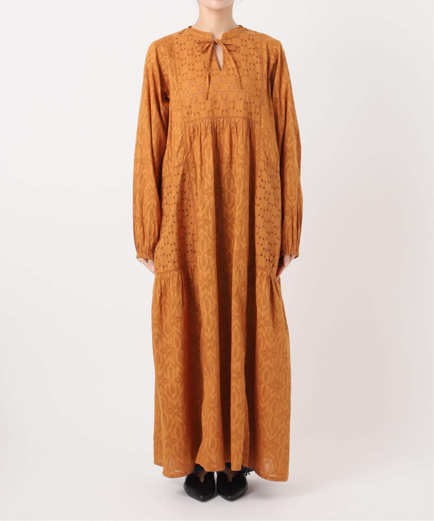 手洗い可 / ジャカードシフリーL/Sワンピース（ワンピース