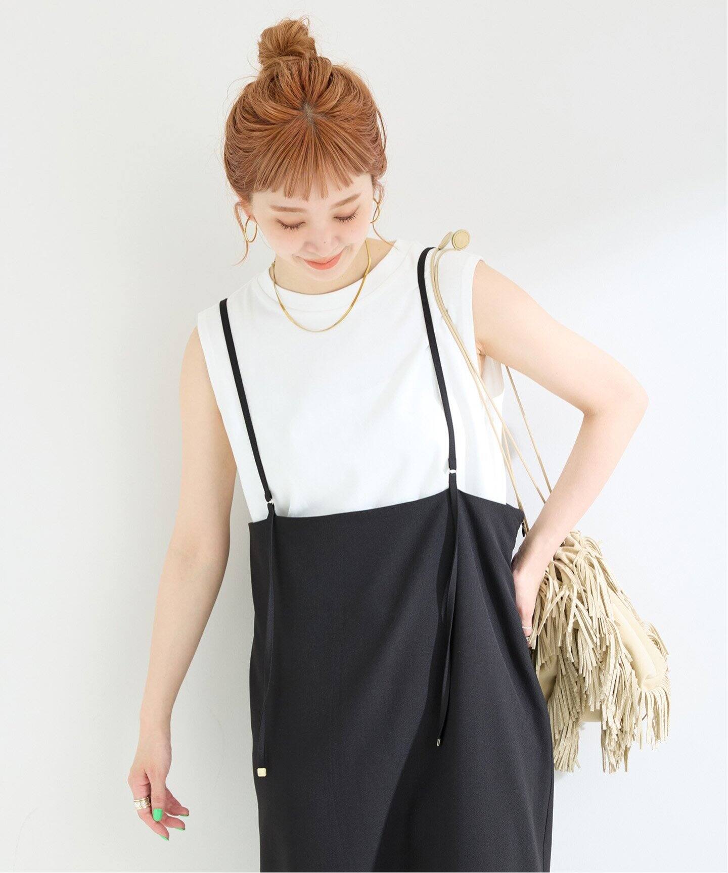 追加》【WEB限定】《2点セット》ウォッシャブル / Iラインキャミ