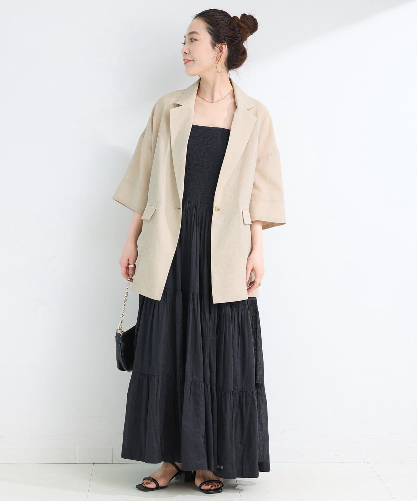 ベーセーストック（B．C STOCK）/手洗い可 / 2WAYティアードワンピース 手洗い可 / 2WAYティアードワンピース（ワンピース）｜B.C STOCK（ベー