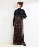 《追加4》【WEB限定】手洗い可 / ベロアフラワー刺繍ワンピース