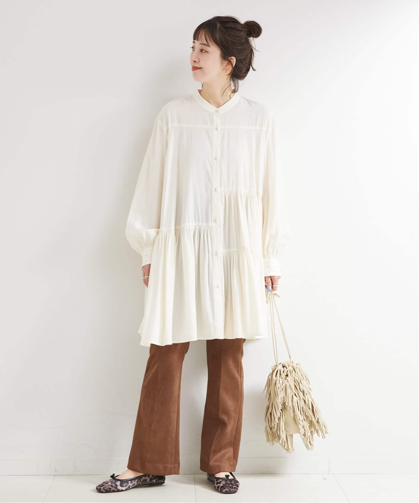 イギリスヴィンテージ ティアードミニワンピース ボリュームティアードミニワンピース（ミニワンピース