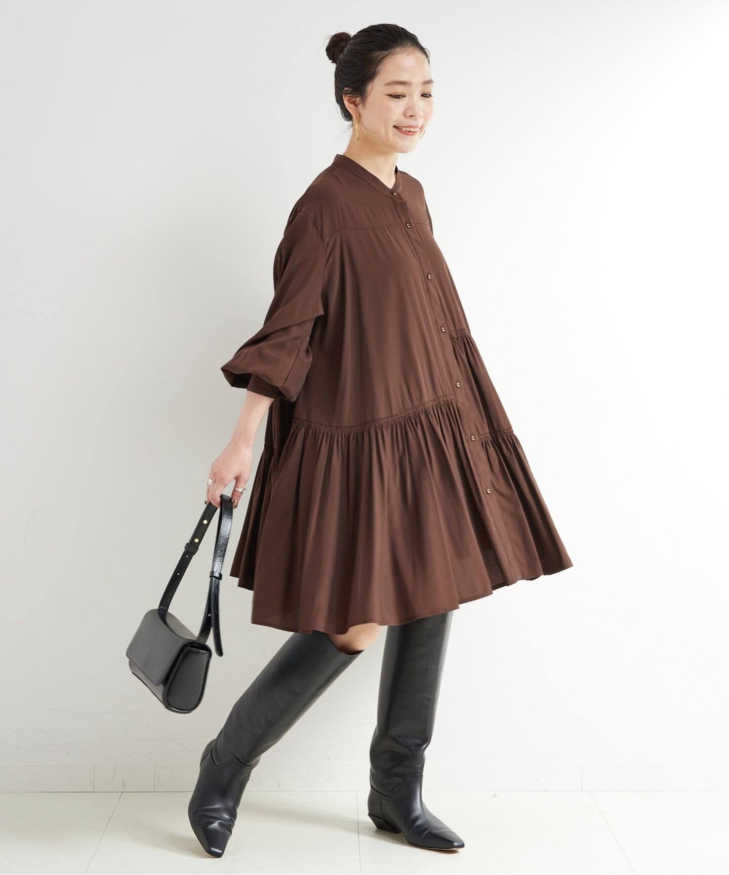 手洗い可 / ティアードミニワンピース（ワンピース）｜B.C STOCK（ベー