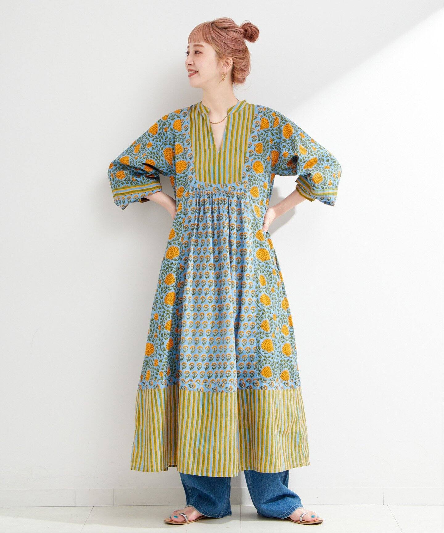 パネルプリントワンピース（ワンピース）｜B.C STOCK（ベーセー  