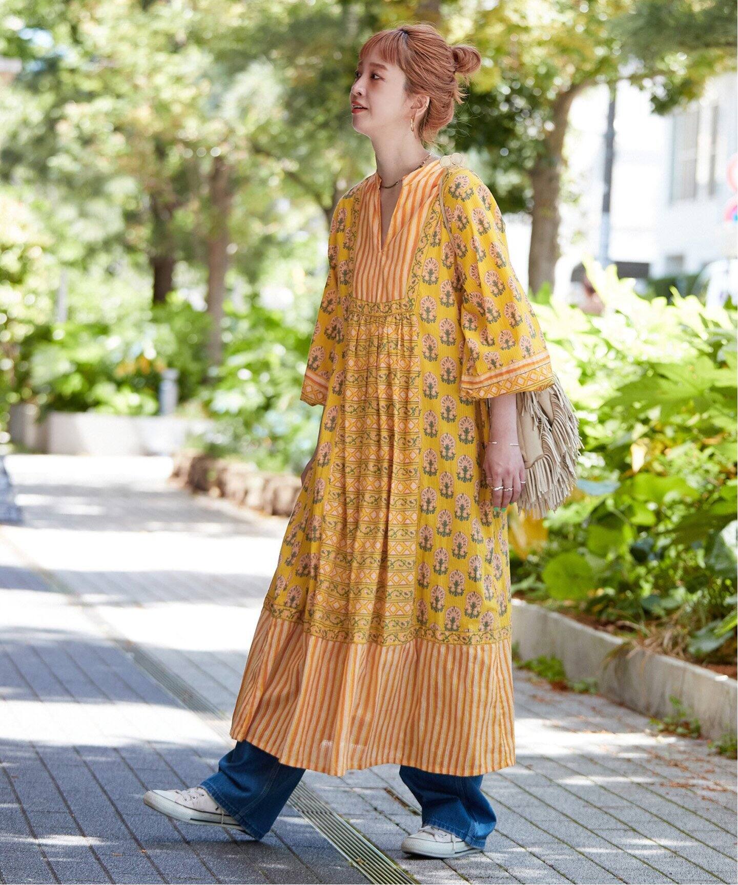 予約》パネルプリントワンピース（ワンピース）｜B.C STOCK（ベーセー  