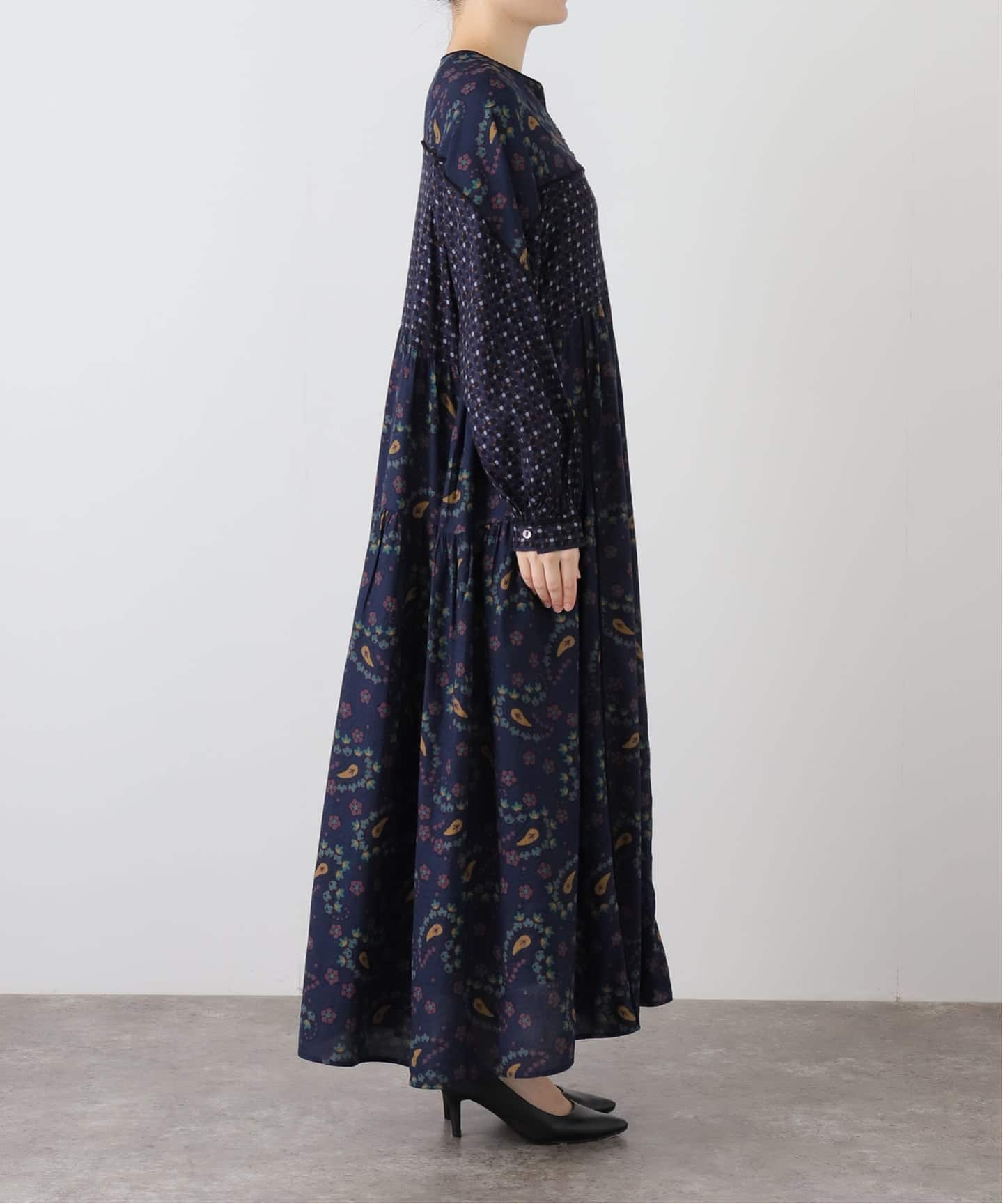 手洗い可 / パッチワークプリントワンピース（ワンピース）｜B.C STOCK