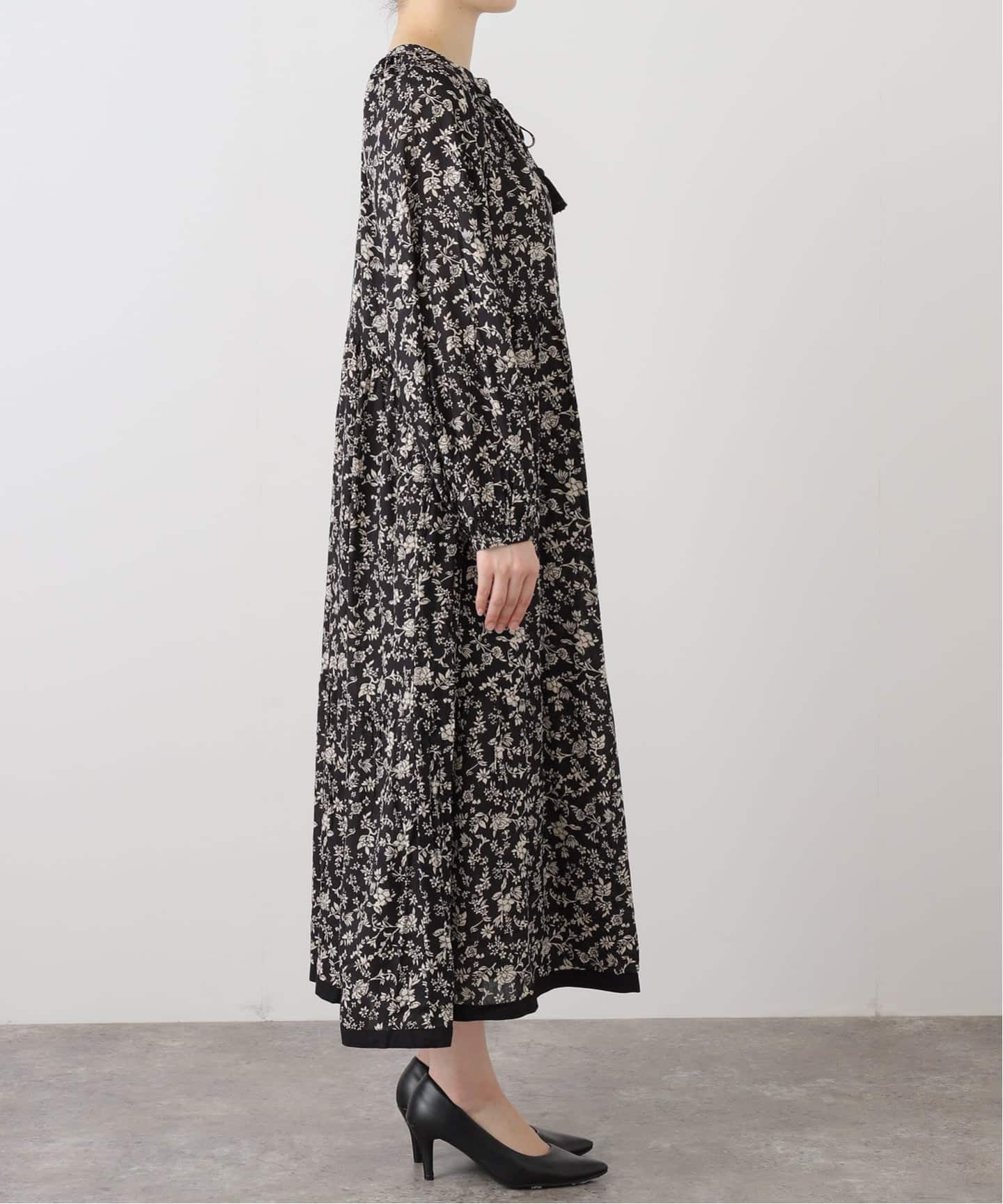 WEB限定】手洗い可 / FANAKA / ファナカ モノトーンプリントワンピース