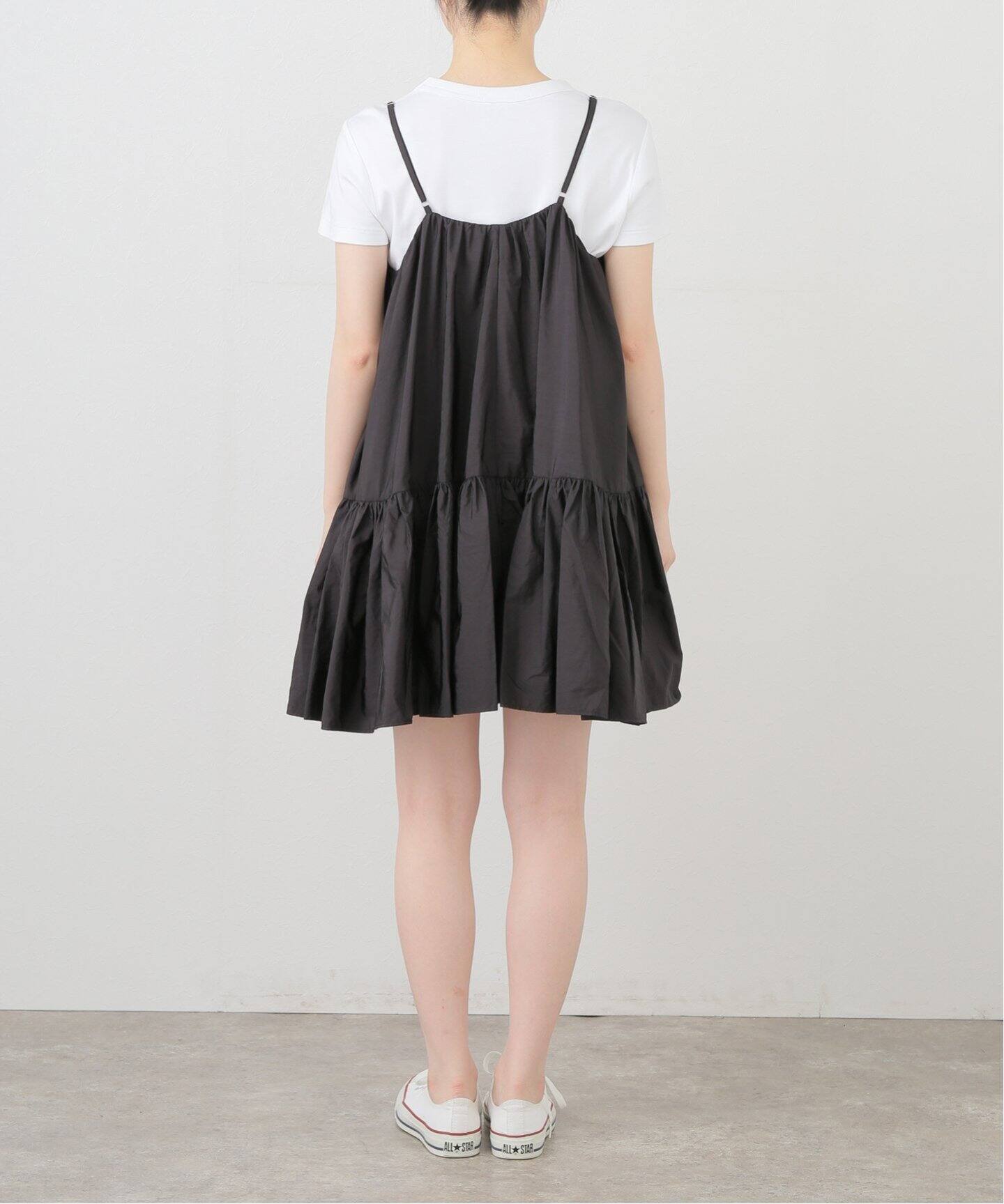 専用　ANNA SUImini♡♡ワンピース♡♡黒150 KUROMI】キーホルダーつきカットワンピース（ミドルワンピース