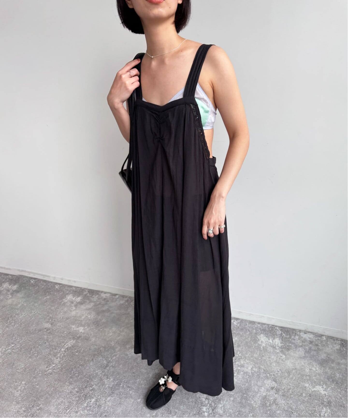 裾フレアドレス ワンピース ボリューミー裾デザインワンピース [E3424] - レディースファッション