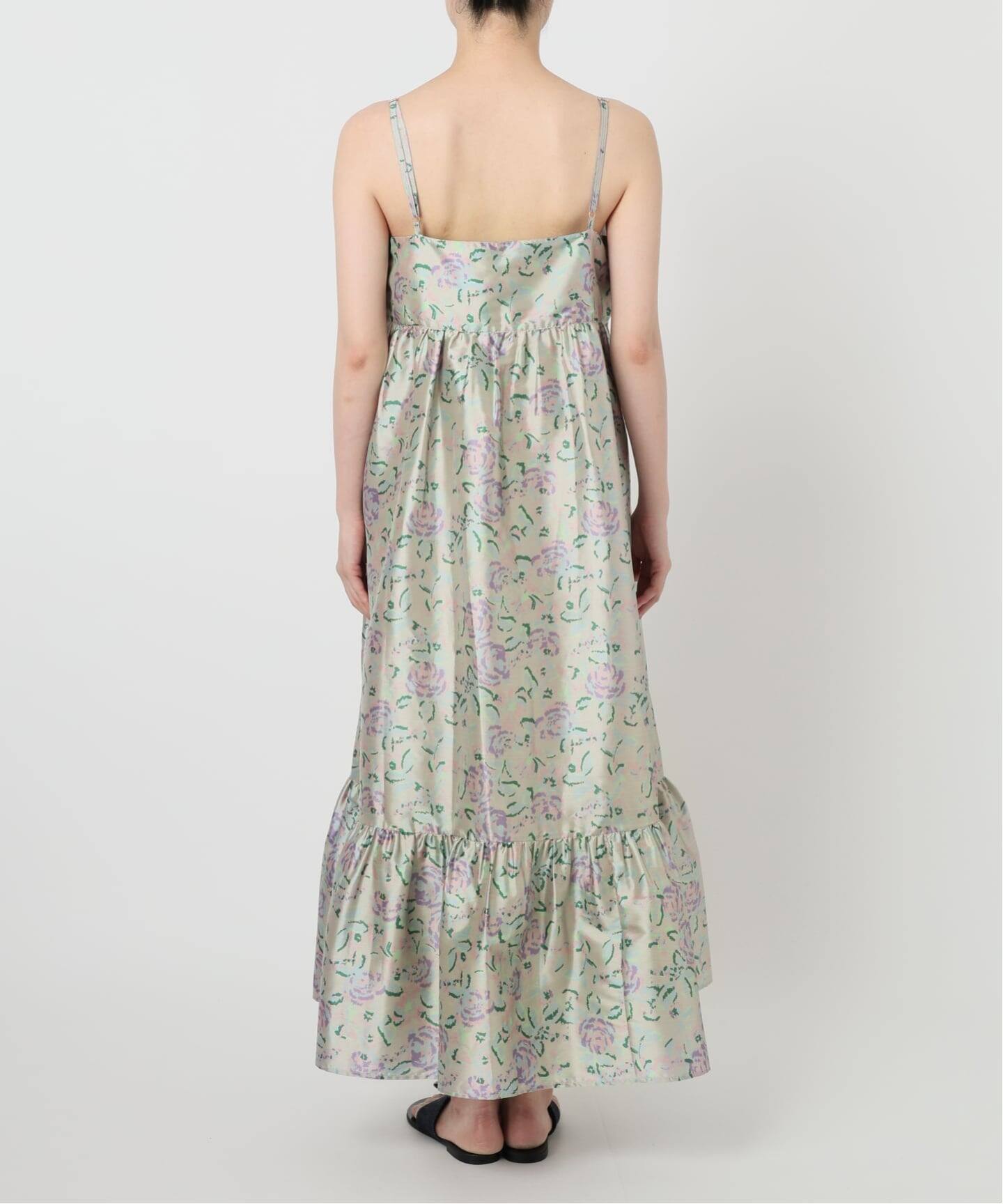 ne Quittez pas/ヌキテパ】POLY DUPION FLOWER PRINT