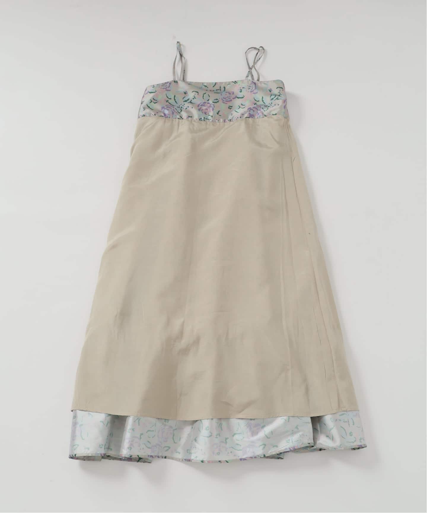 ne Quittez pas/ヌキテパ】POLY DUPION FLOWER PRINT（ワンピース