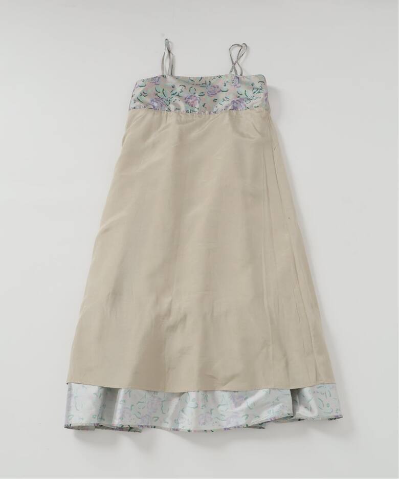 ne Quittez pas/ヌキテパ】POLY DUPION FLOWER PRINT（ワンピース 