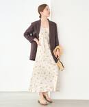 フラワープリント キャミソールワンピース