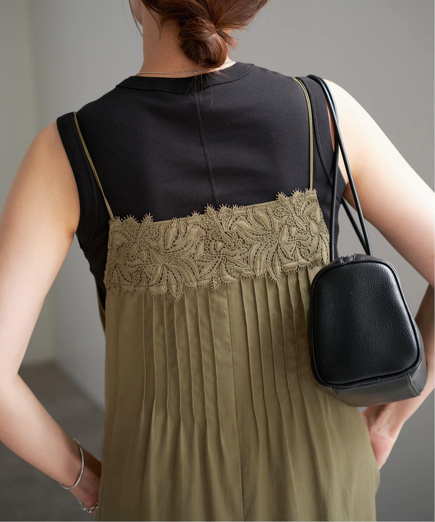 【新品】VERMEIL par iena ウール×レースキャミソールワンピース IENA ワンピース レースキャミソールワンピース : ZOZOTOWN
