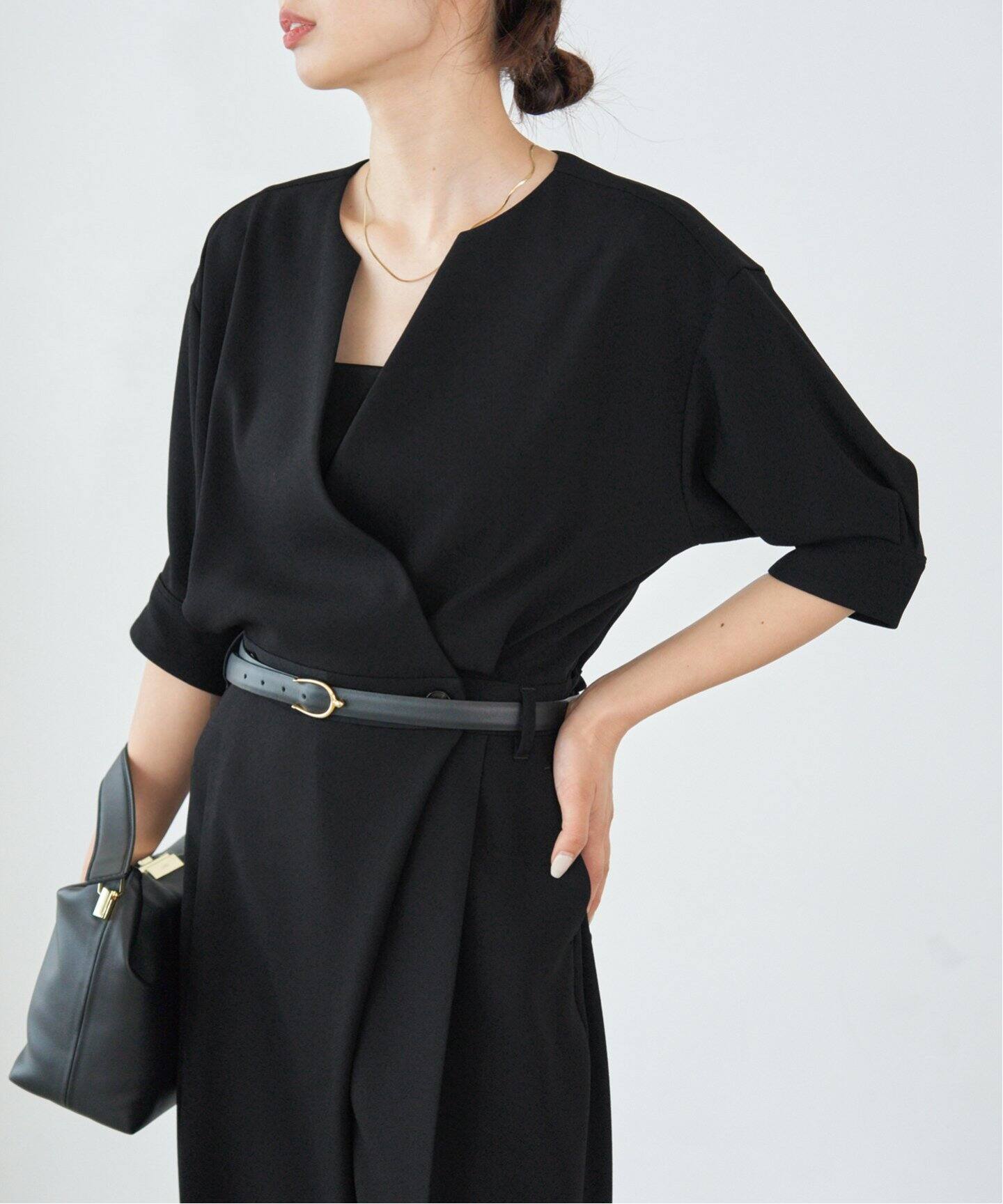 イエナIENA エアリースリーブオールインワン 36 ブラック イエナIENA エアリースリーブオールインワン 36 ブラック イエナIENA