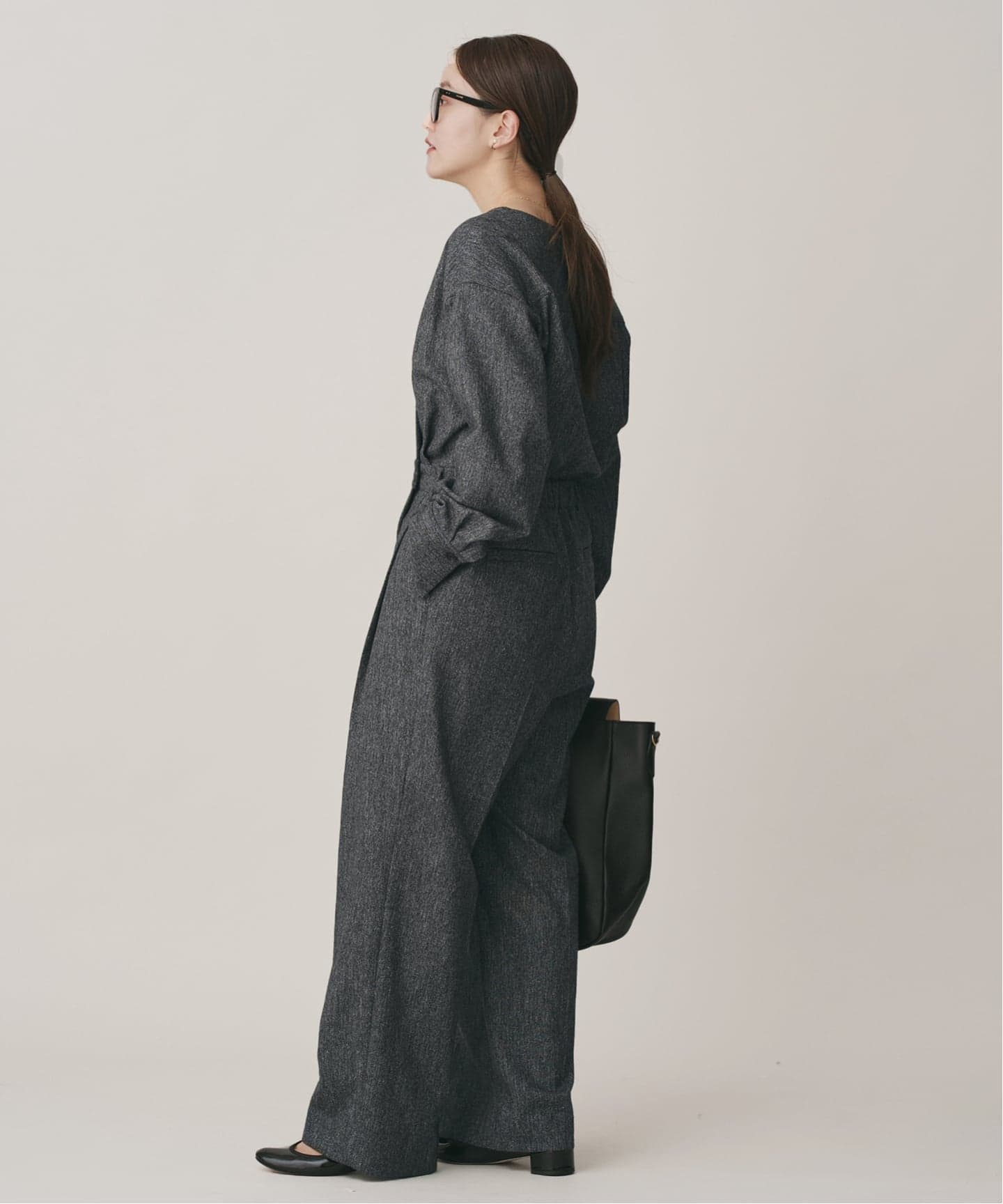 ウォッシャブルカシュクールオールインワン（つなぎ／オールインワン