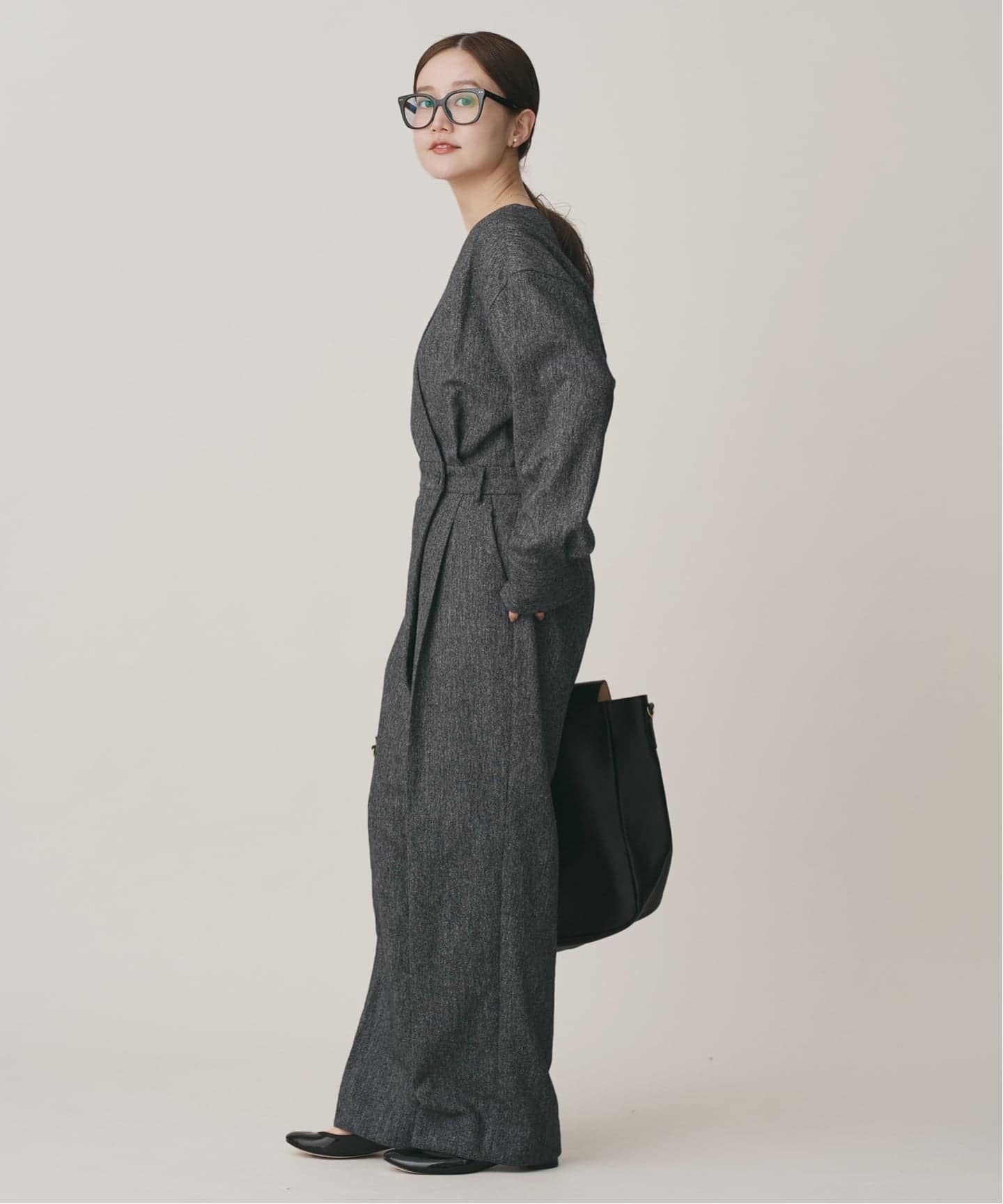 ウォッシャブルカシュクールオールインワン（つなぎ