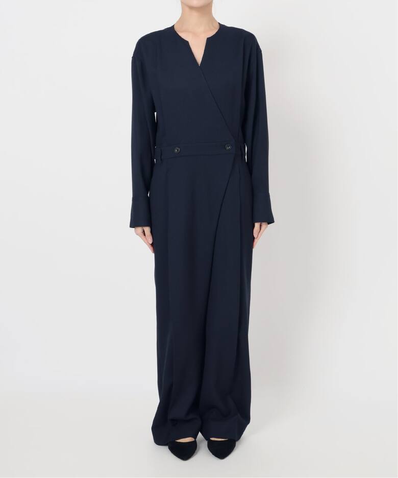 ウォッシャブルカシュクールオールインワン（つなぎ／オールインワン 