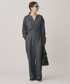 ウォッシャブルカシュクールオールインワン（つなぎ／オールインワン 