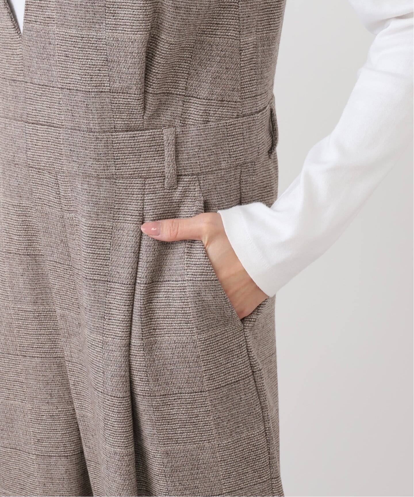 ソフトチェック サロペット（サロペット／オーバーオール）｜IENA