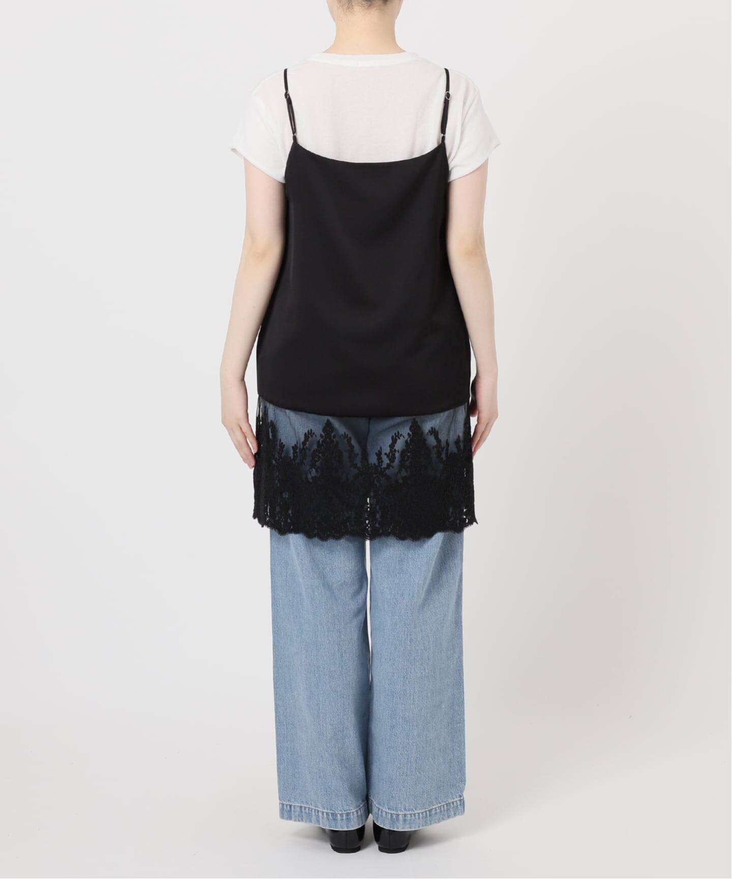 追加》Satinレース キャミソールワンピース（ワンピース）｜IENA