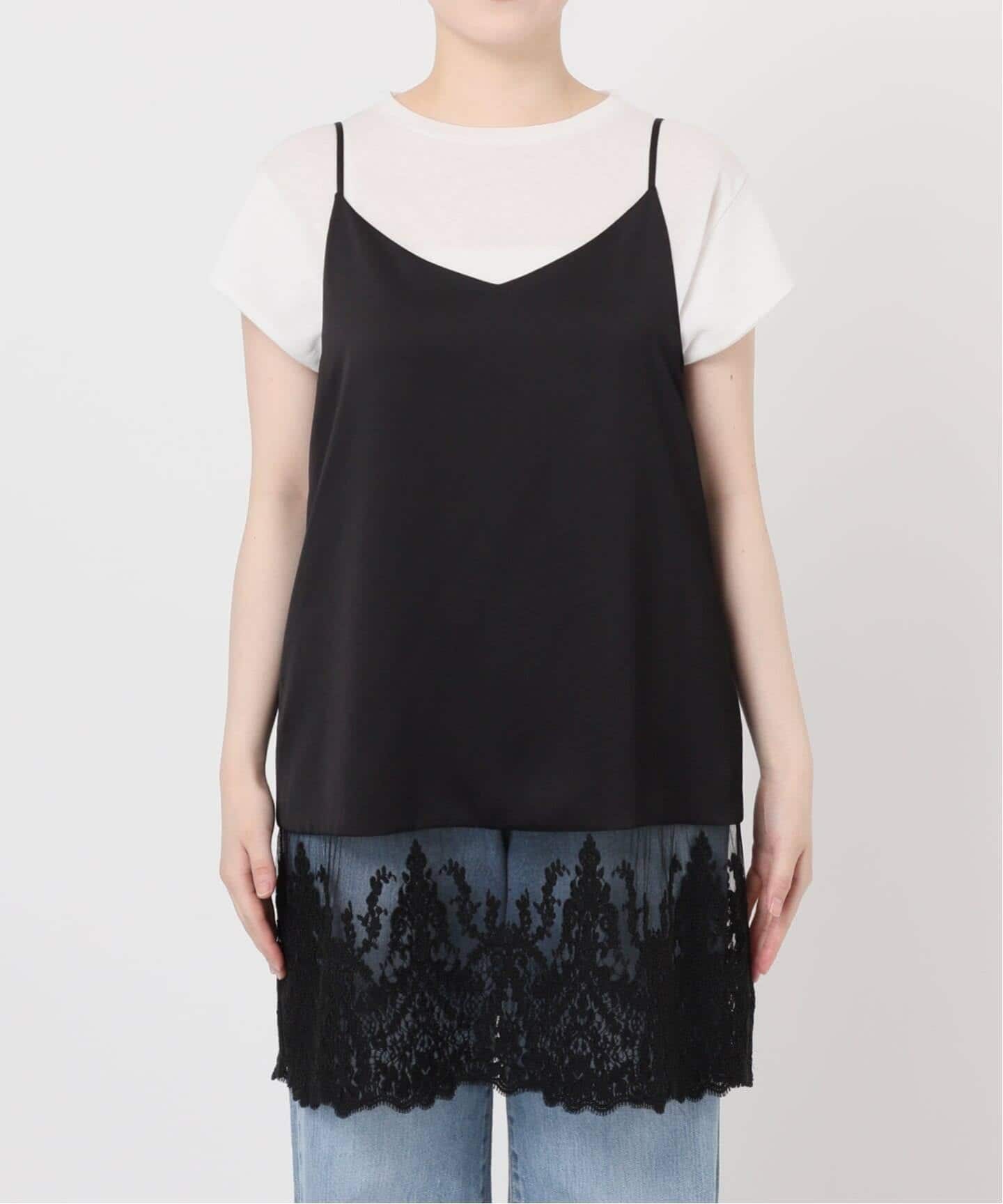 追加2》Satinレース キャミソールワンピース（ワンピース）｜IENA