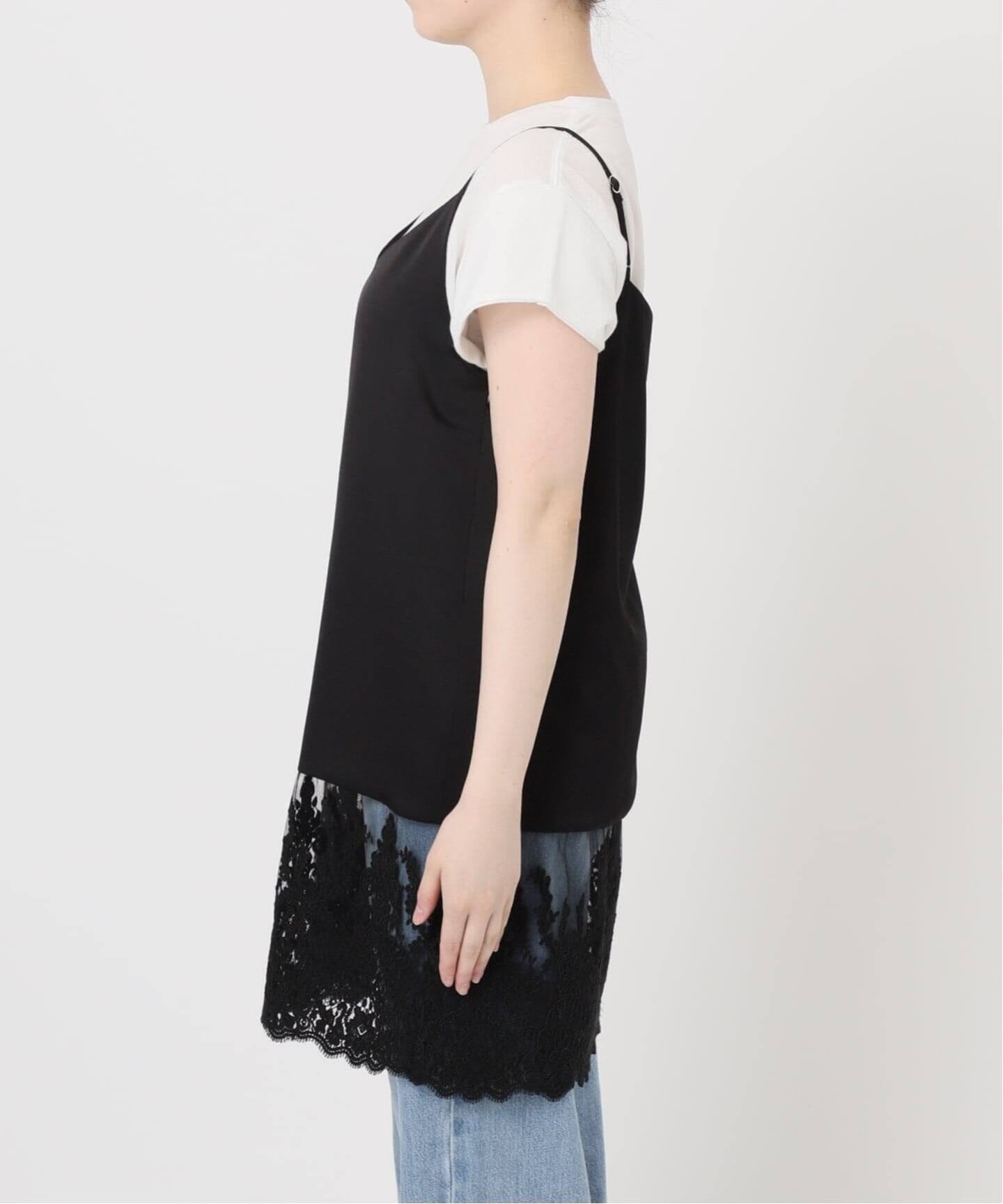 追加2》Satinレース キャミソールワンピース（ワンピース）｜IENA